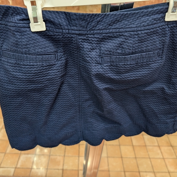 Lilly Pulitzer Navy Collete Scalloped Hem Skort - Picture 2 of 3